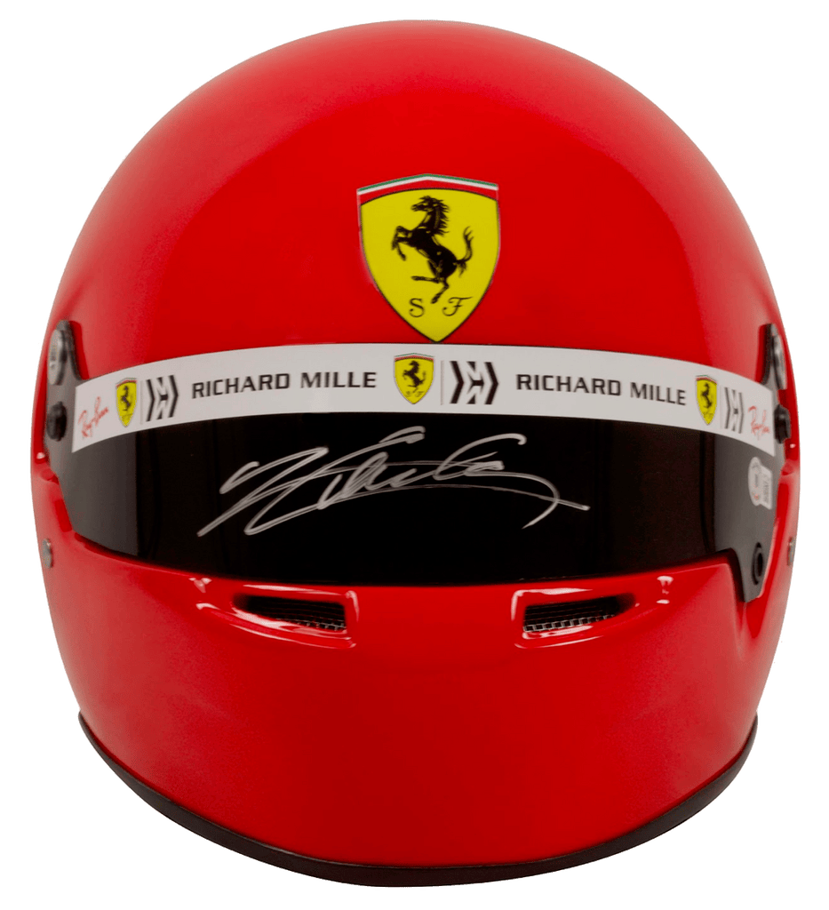 Chales Leclerc Signed Replica Ferrari F1 Helmet – Beckett COA
