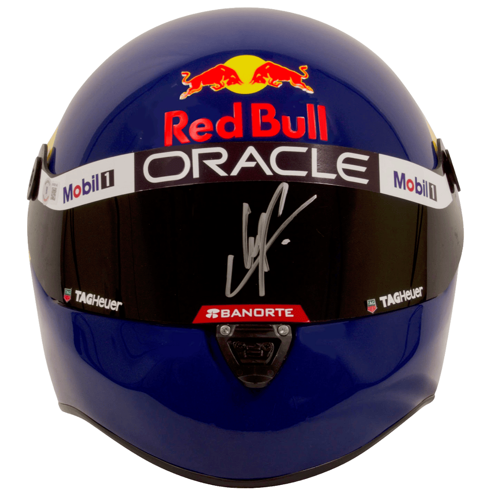 Sergio Perez Signed Replica Redbull F1 Helmet – Beckett COA