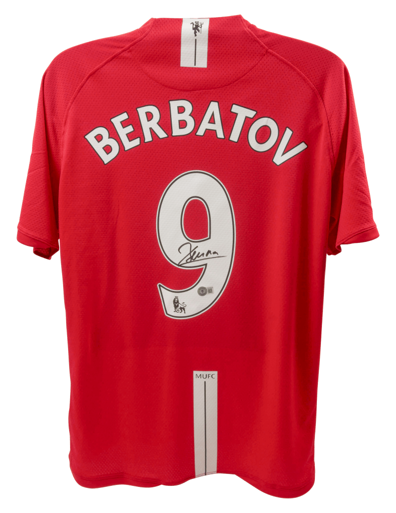 Dimitar Berbatov Signed Manchester United Jersey – Beckett COA