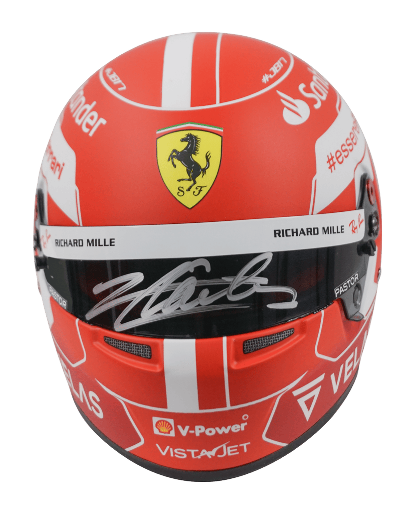 Charles Leclerc Signed Ferrari F1 Helmet 1:2 Scale – Beckett COA