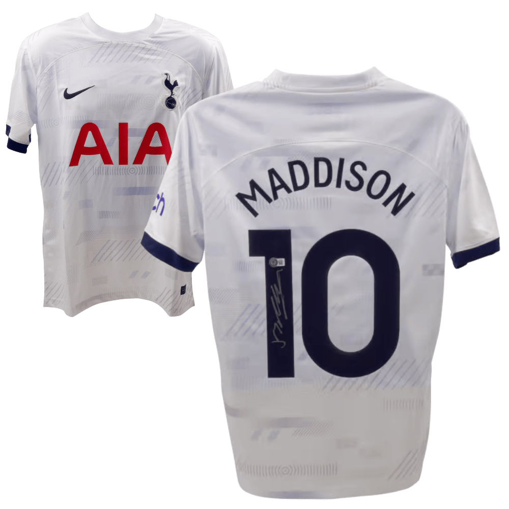 James Maddison Signed Tottenham Hotspur Home Soccer Jersey #10 – Beckett COA