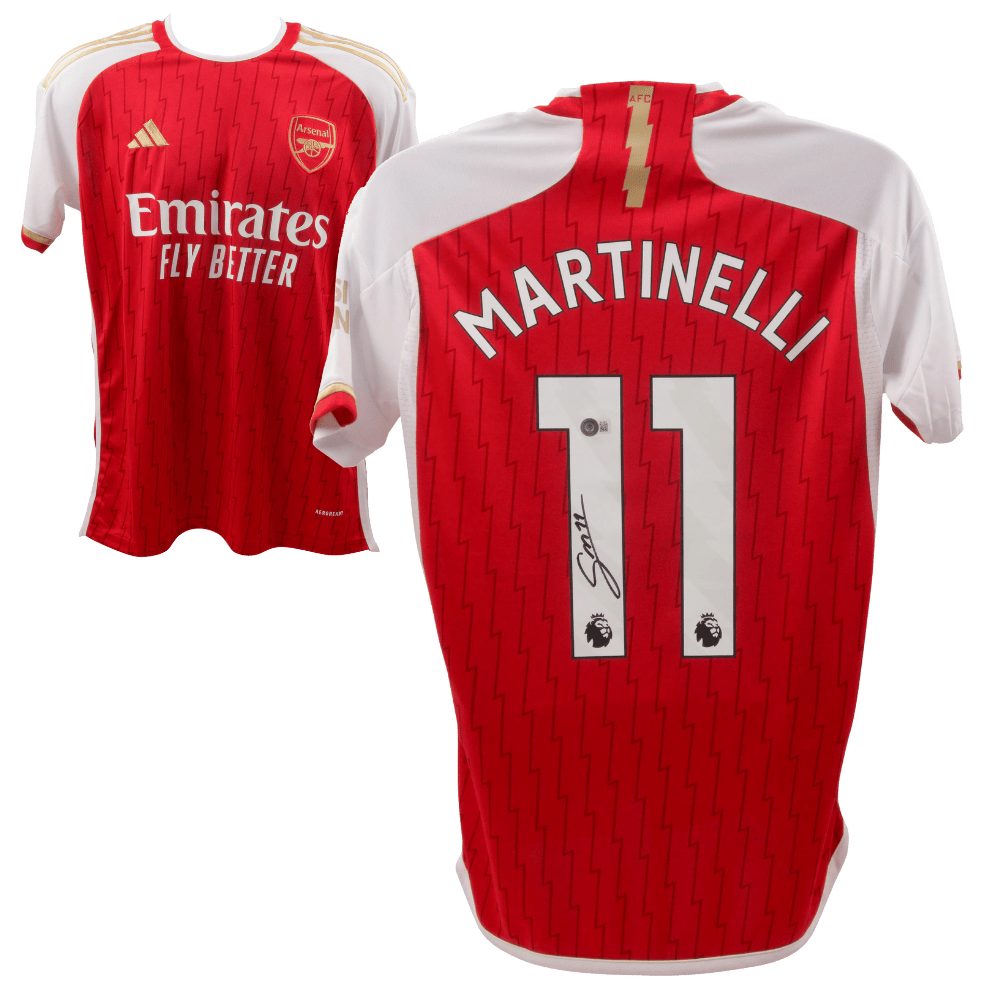 Gabriel Martinelli Signed Arsenal Home Soccer Jersey #11 – Beckett COA