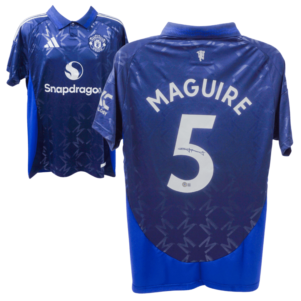 Harry Maguire Signed Manchester United Away Jersey – Beckett COA