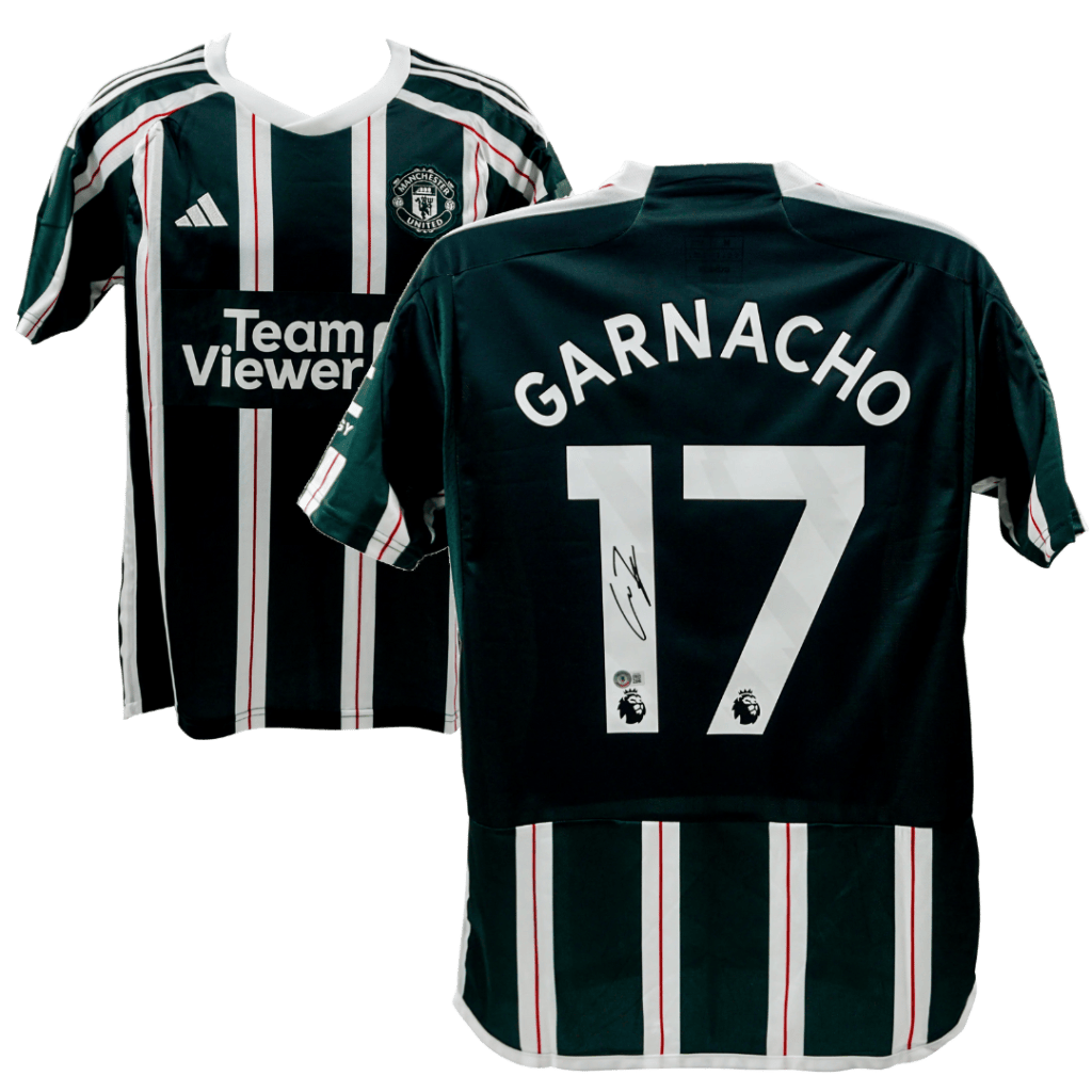 Alejandro Garnacho Signed Manchester United Black Away Jersey – Beckett COA