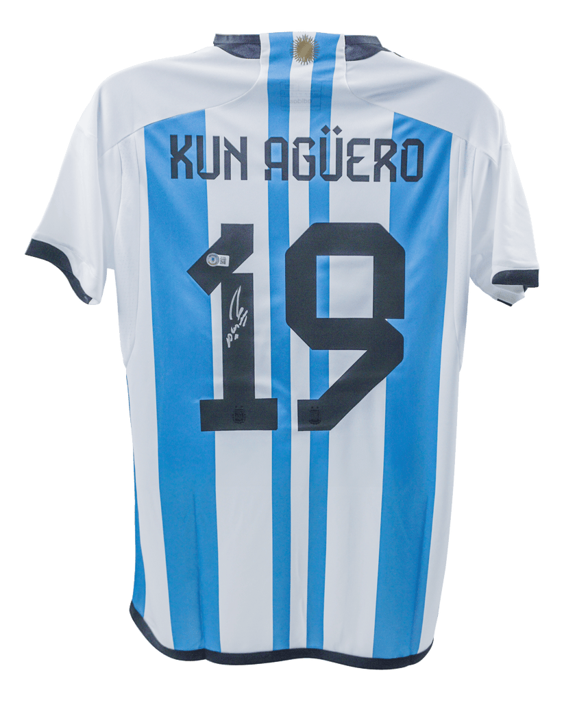 Sergio Aguero Signed Argentina Jersey – Beckett COA