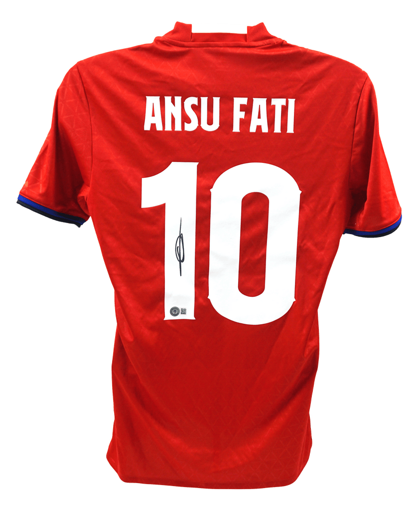 Ansu Fati Signed Adidas Spain Home Jersey #10 – Beckett COA