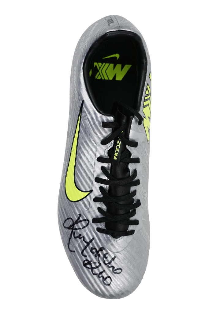 Ronaldinho Signed Nike Mercurial Silver Soccer Boot Cleat – Beckett COA