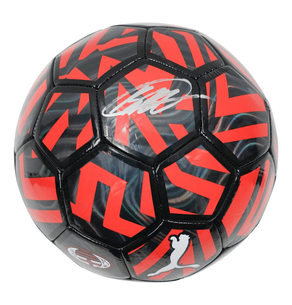 Ricardo Kaka Signed Puma Black/Red AC Milan Themed Soccer Ball – Beckett COA