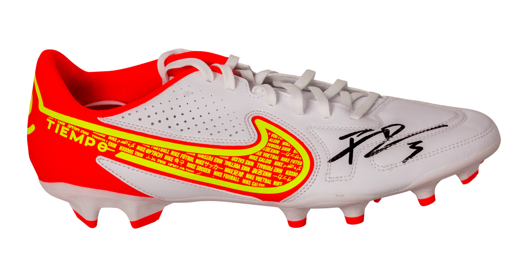Ruben Dias Signed Nike Tiempo White Soccer Boot Cleat – Beckett COA