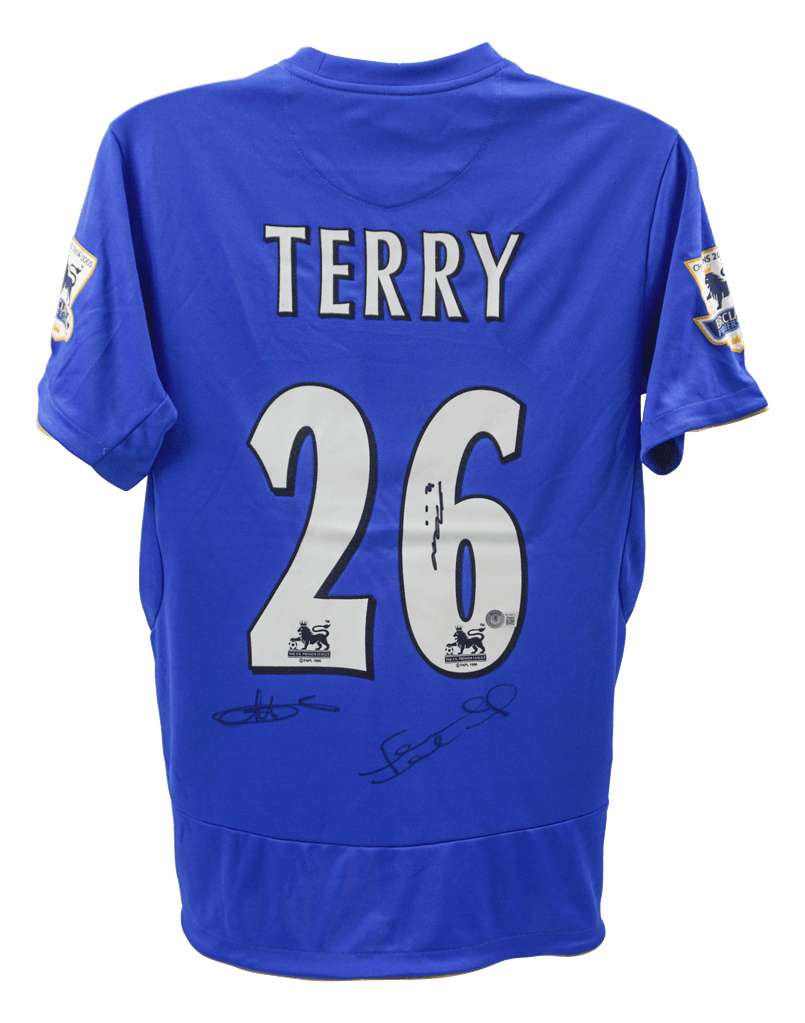 Lampard, Drogba & John Terry Signed Chelsea Blue Home Jersey – Beckett COA