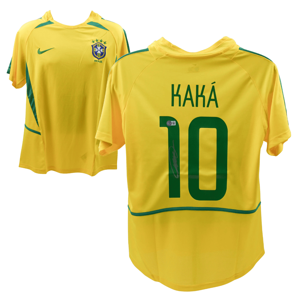 Kaka Signed Nike Brazil Yellow Home Jersey #10 – Beckett COA