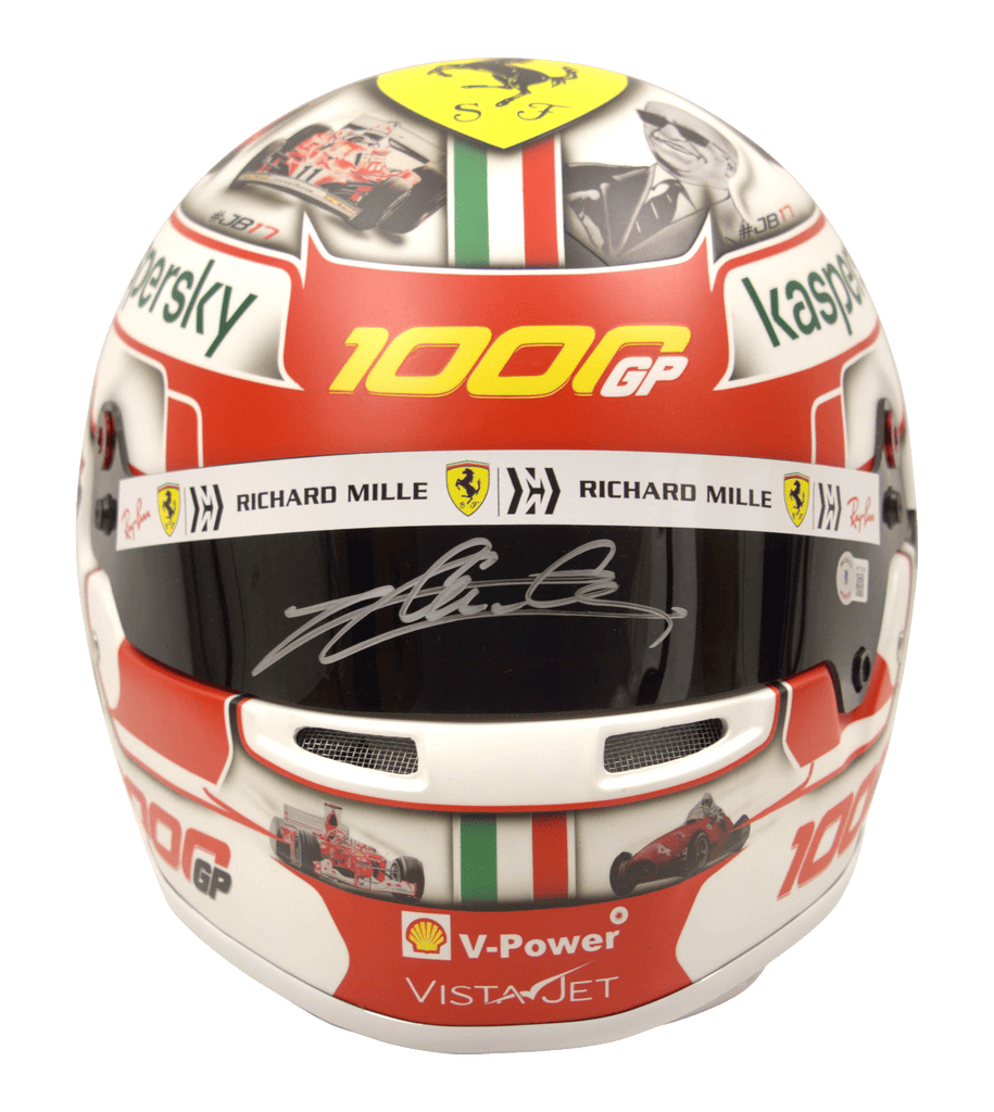 Charles Leclerc Signed Ferrari Formula 1 Full Size Racing Helmet – Beckett COA