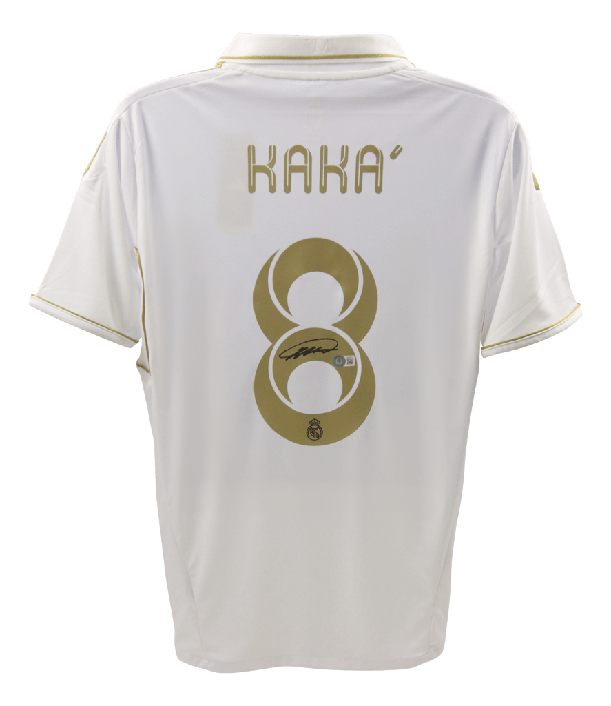 Kaka Signed Adidas Real Madrid White Home Jersey #8 – Beckett COA