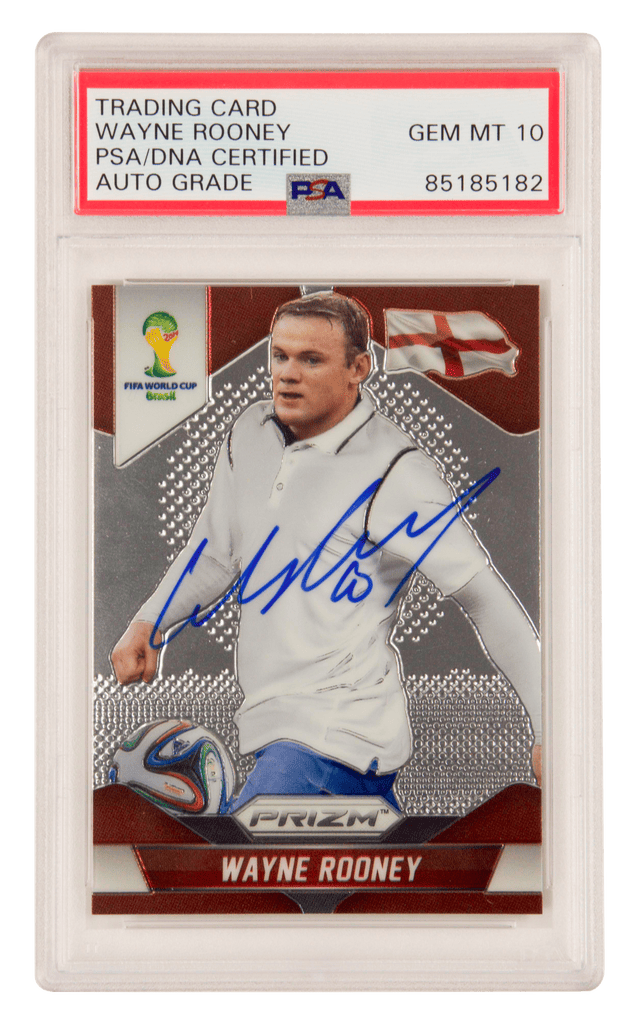 Wayne Rooney Signed Panini 2014 Prizm World Cup England #17 – PSA 10