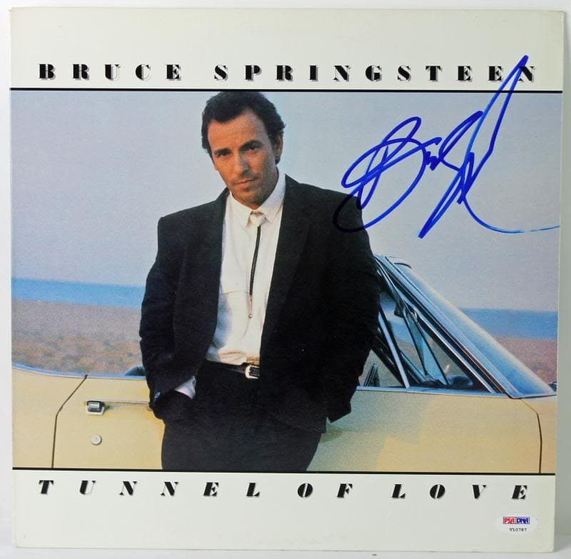 Bruce Springsteen Tunnel Of Love Signed Album Cover W/ Vinyl PSA/DNA #V10787