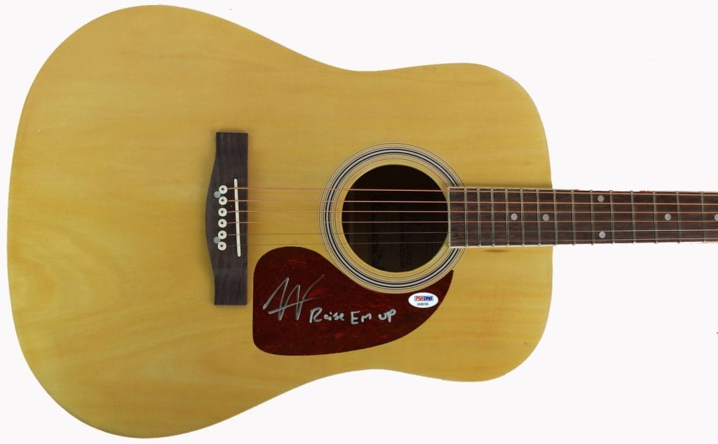 Austin Webb “Raise Em Up” Signed Acoustic Guitar Autographed PSA/DNA #AA86780