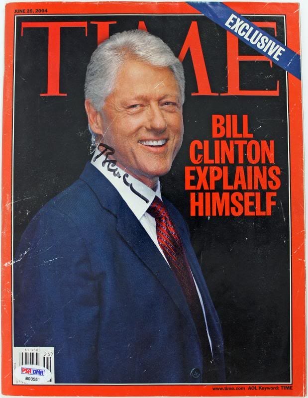 President Bill Clinton Authentic Signed 2004 Time Magazine PSA/DNA #B93551