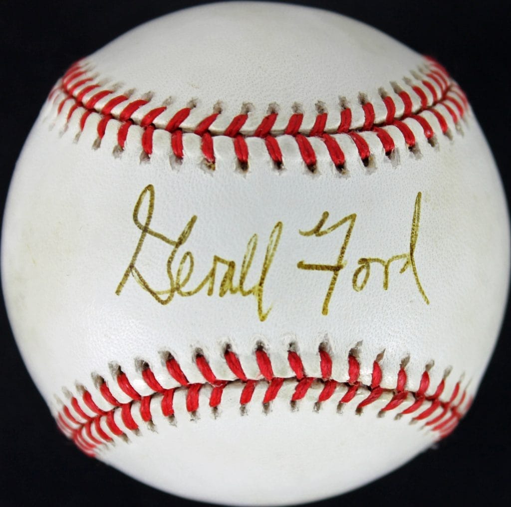 President Gerald Ford Authentic Signed OAL Baseball Autographed JSA #Y62471