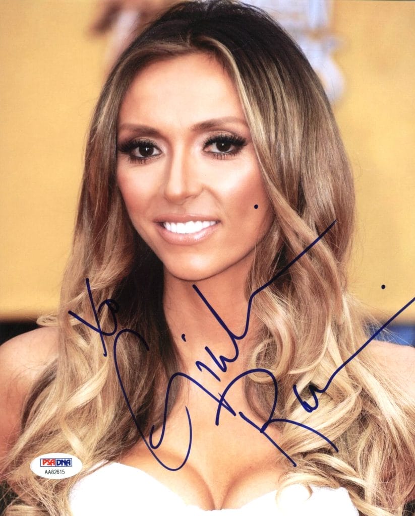 Giuliana Rancic Sexy Authentic Signed 8X10 Photo Autographed PSA/DNA #AA82615