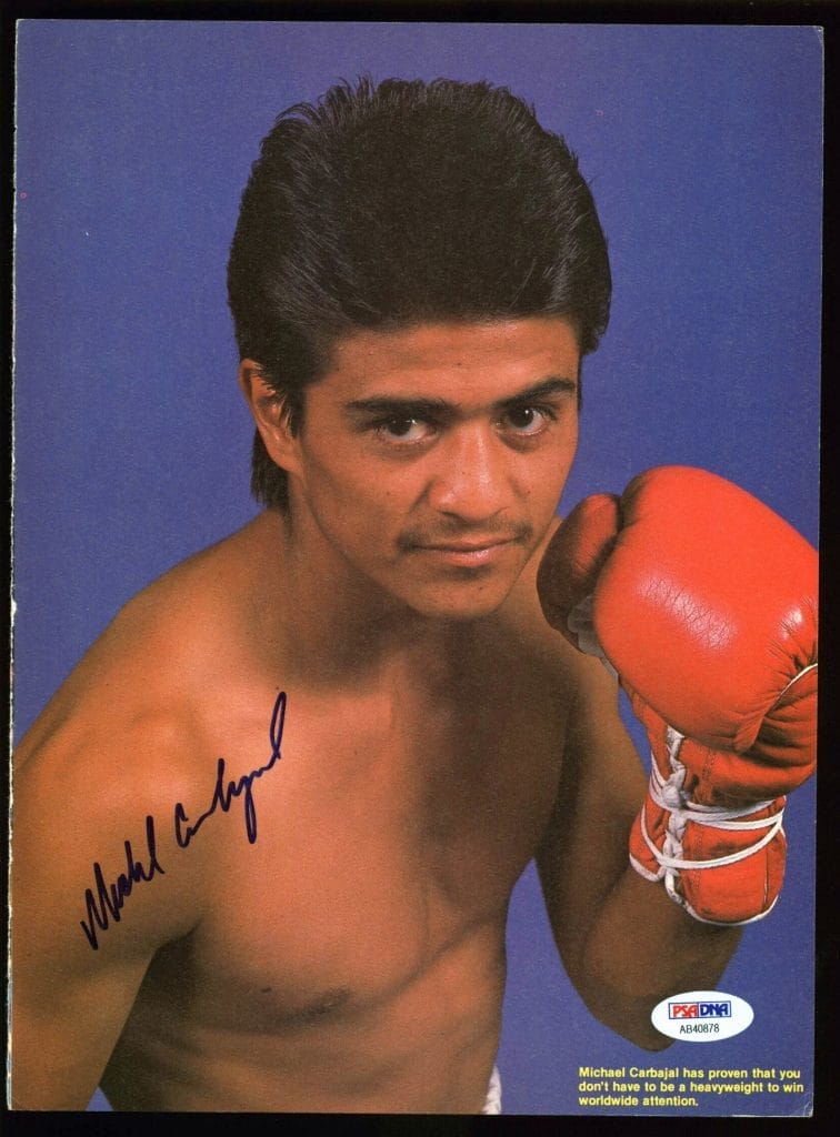 Michael Carbajal Authentic Signed 8×11 Boxing Magazine Page PSA #AB40878