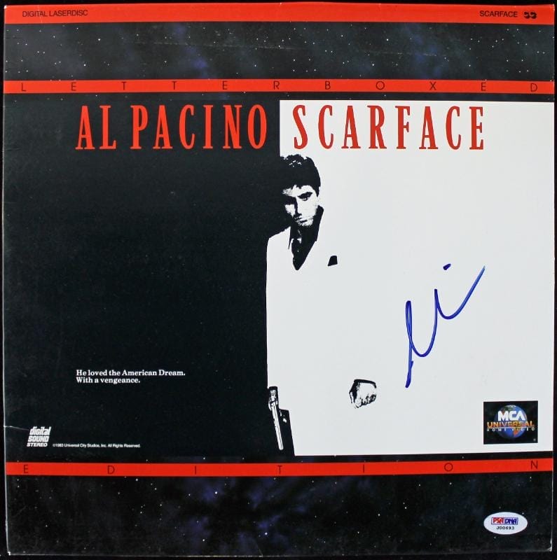 Al Pacino Scarface Authentic Signed Laserdisc Cover PSA/DNA #J00693