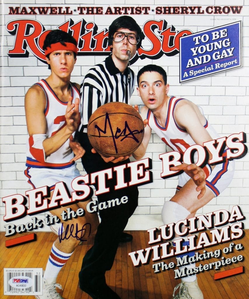 The Beastie Boys Mike D & MCA Signed Rolling Stone Magazine PSA/DNA #AC43032