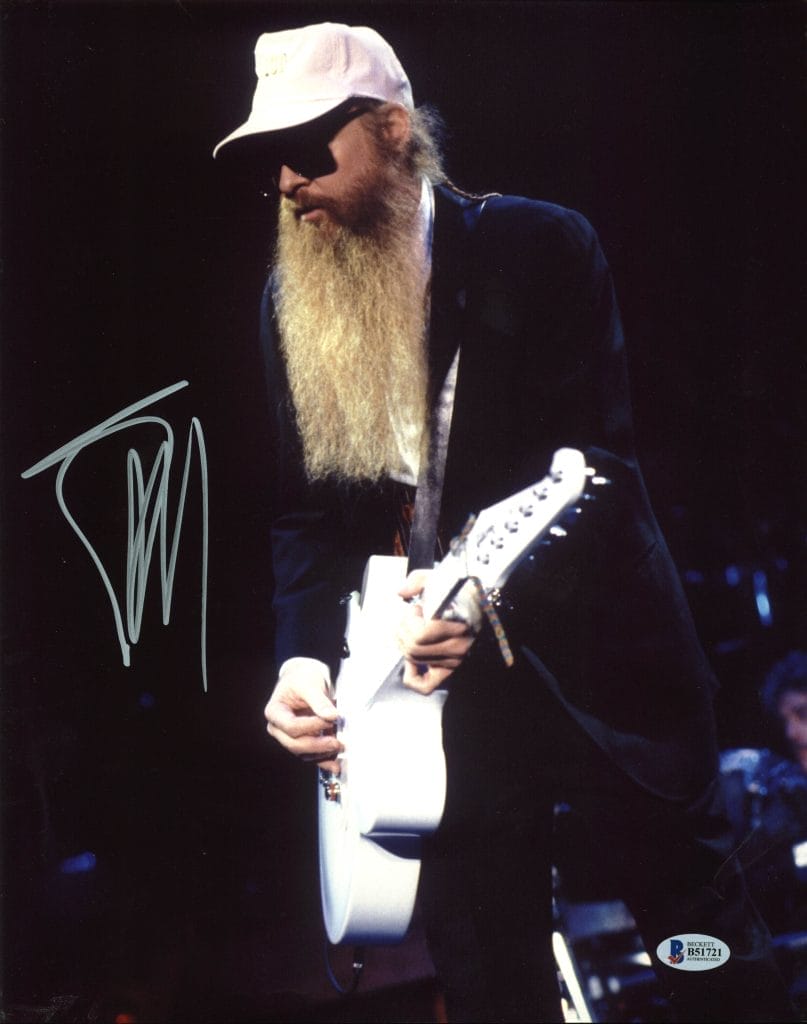 Billy Gibbons ZZ Top Authentic Signed 11X14 Photo (Damaged) BAS #B51721