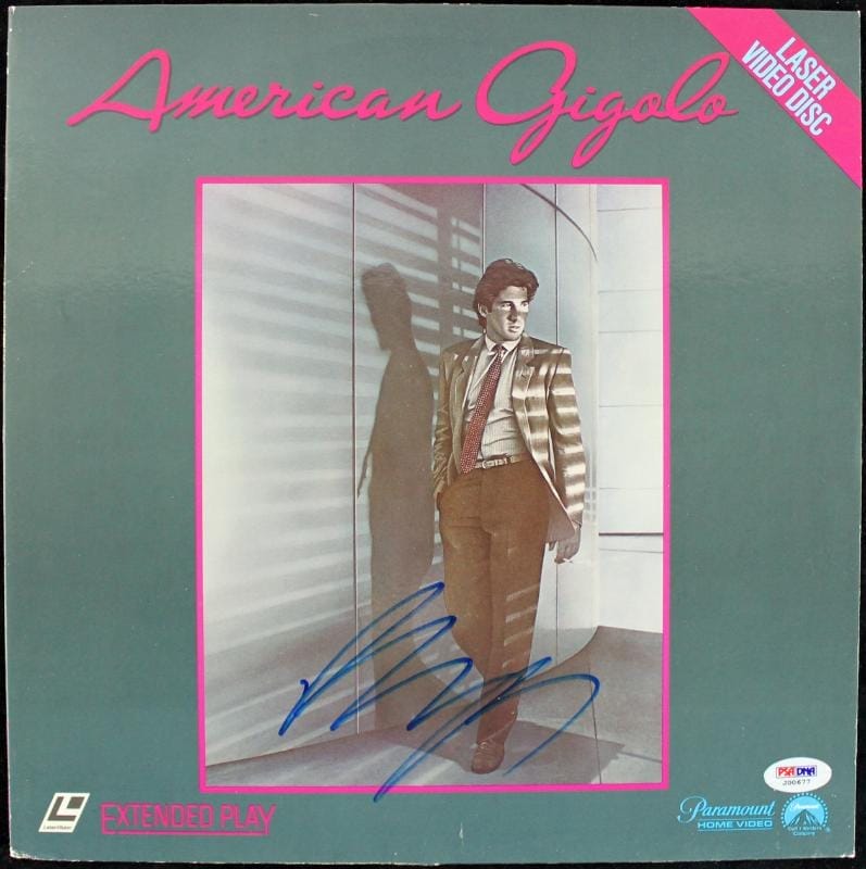 Richard Gere American Gigolo Authentic Signed Laserdisc Cover PSA/DNA #J00677