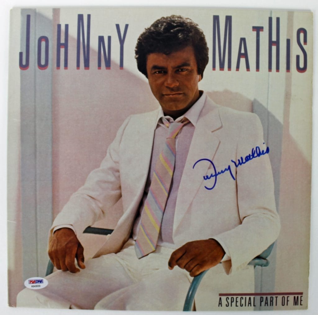Johnny Mathis Authentic Signed A Special Part Of Me Album Cover PSA/DNA #AB43030