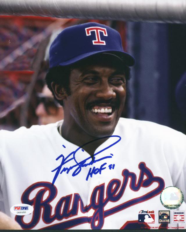 Rangers Fergie Jenkins ‘HOF 91’ Signed Authentic 8X10 Photo PSA/DNA #U66490