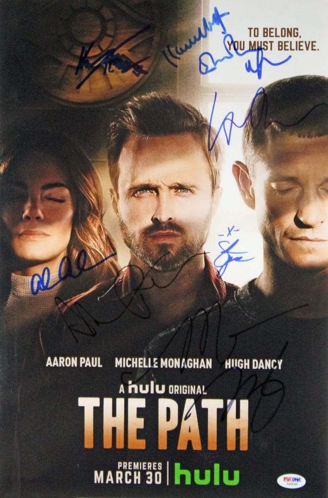 The Path (9) Monaghan, Paul, Kelly, Signed 12×18 Movie Poster PSA/DNA #AB08268