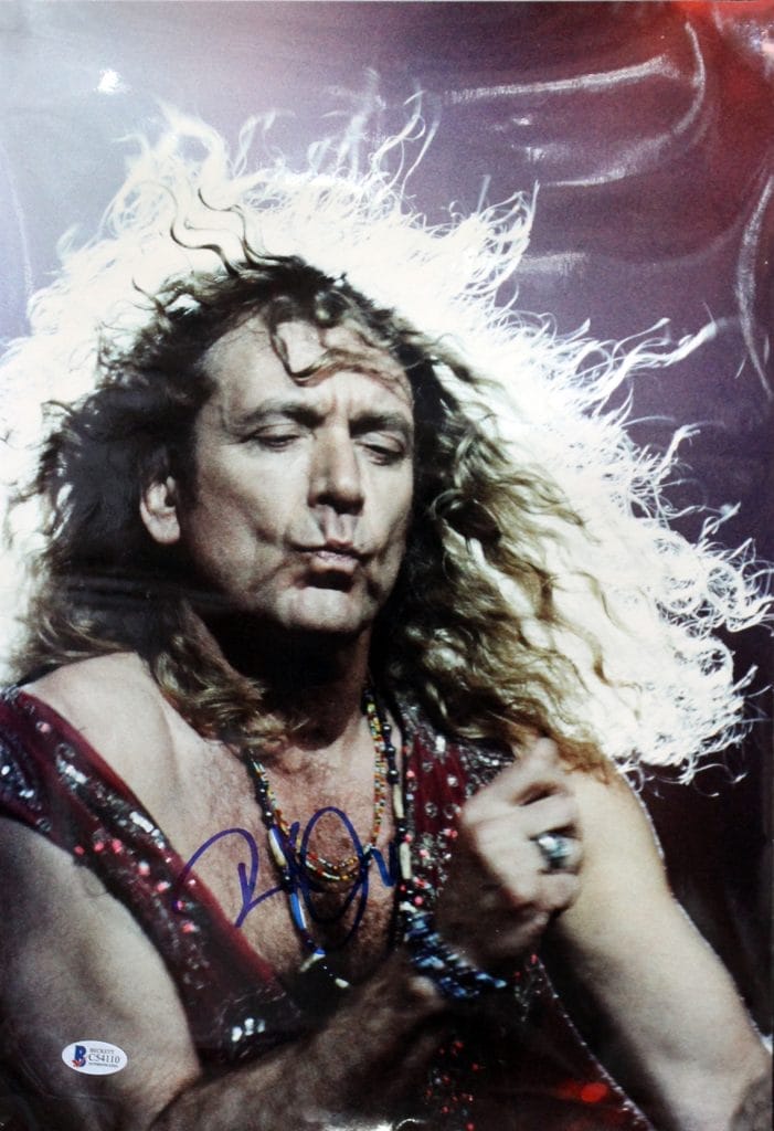 Robert Plant Led Zeppelin Authentic Signed 12×17 Photo Autographed BAS #C54110
