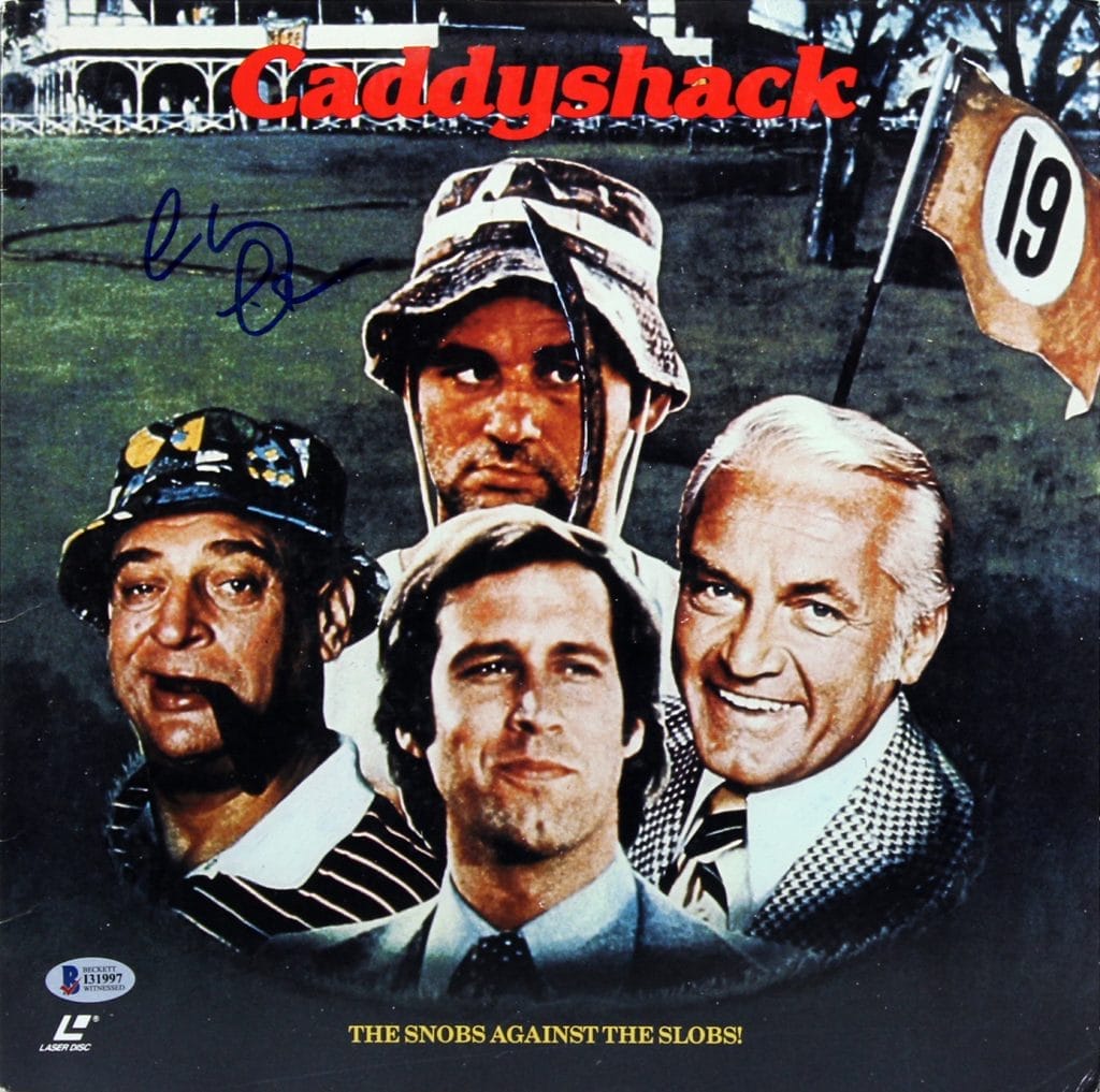 Chevy Chase Authentic Signed Caddyshack Laserdisc Cover BAS Witnessed #I31997