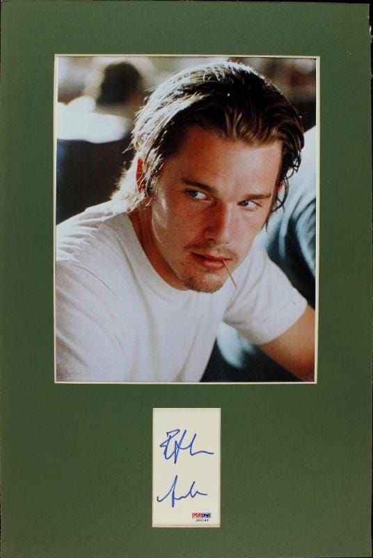 Ethan Hawke Authentic Signed Matted Cut Display Autographed PSA/DNA #J00149