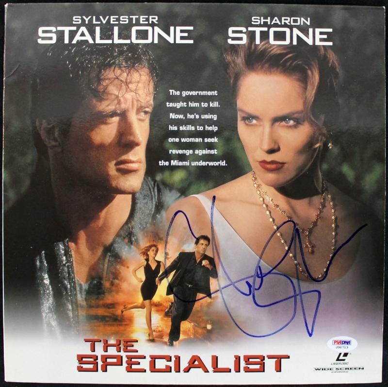 Sharon Stone The Specialist Authentic Signed Laserdisc Cover PSA/DNA #J00713