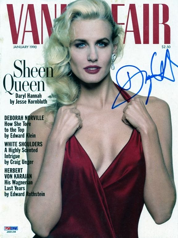 Daryl Hannah Authentic Signed Vanity Fair Magazine Cover PSA/DNA #J00136