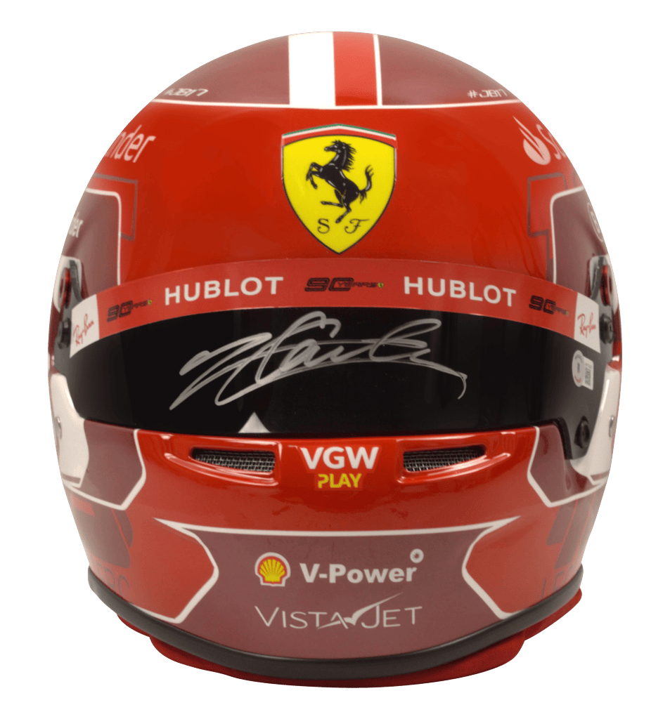 Charles Leclerc Signed Ferrari Formula 1 Racing Helmet 1:2 SCALE – Beckett COA