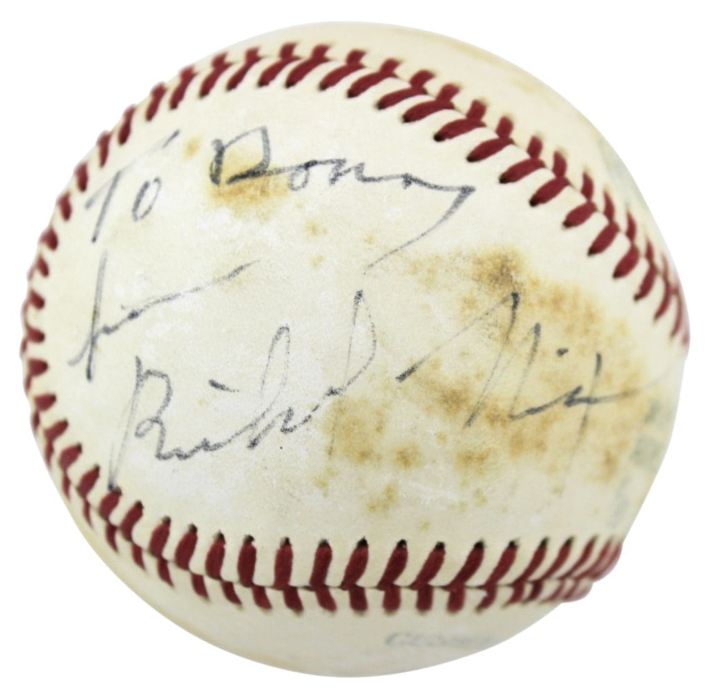 President Richard Nixon Signed Authentic OAL MacPhail Baseball JSA #X91589