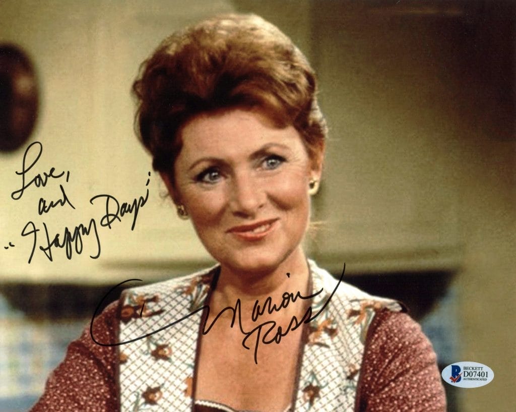 Marion Ross Happy Days Authentic Signed 8×10 Photo Autographed BAS #D07401