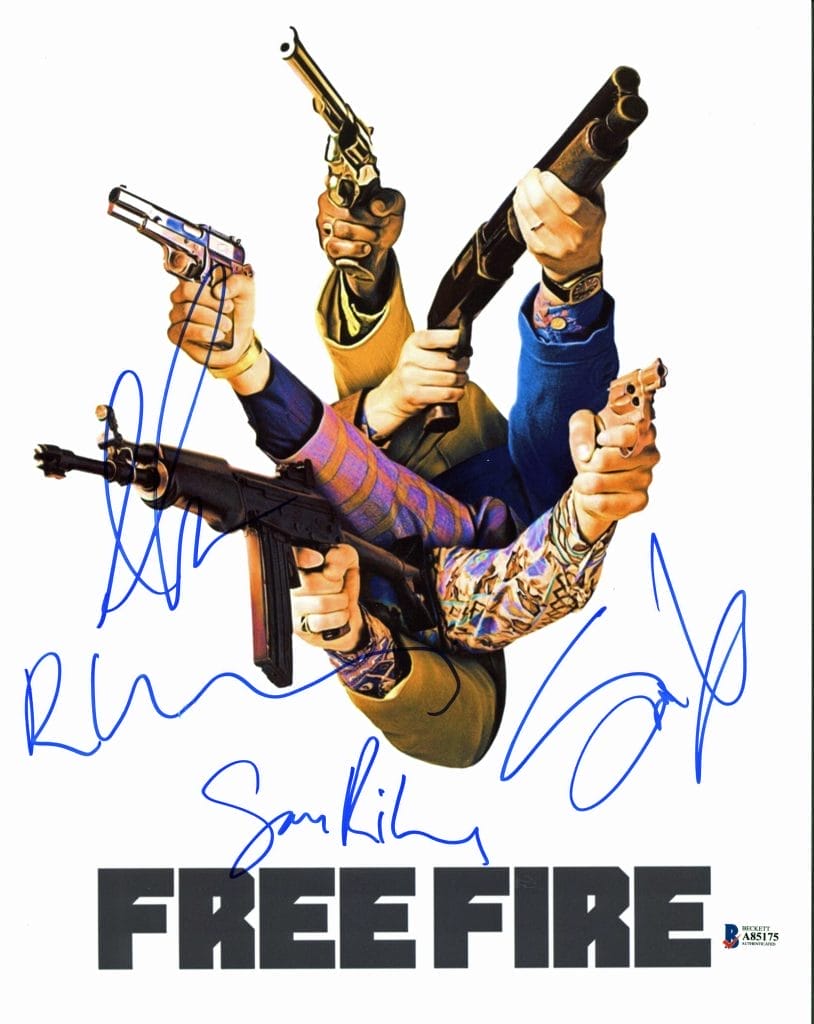 Free Fire (Hammer, Riley, Wheatley +1) Authentic Signed 11×14 Photo BAS #A85175