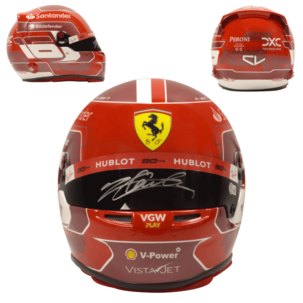 Charles Leclerc Signed 2024 Formula 1 Ferrari Full Size Helmet – BECKETT COA