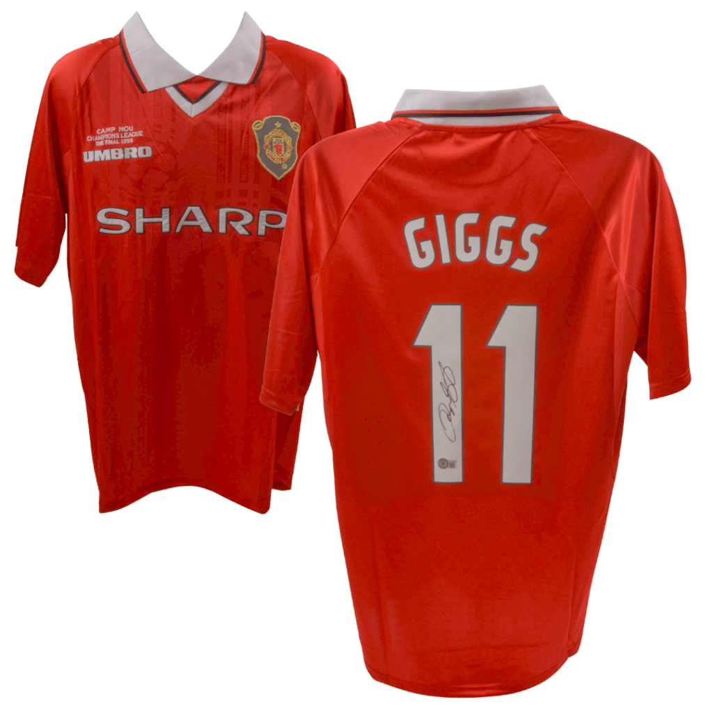 Ryan Giggs Signed Umbro Manchester United Home Jersey #11 – Beckett COA