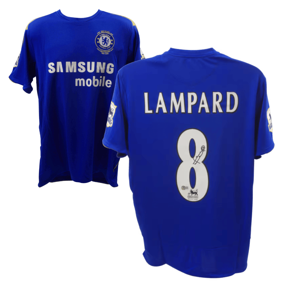 Frank Lampard Signed Chelsea Blue EPL Home Jersey #8 – Beckett COA