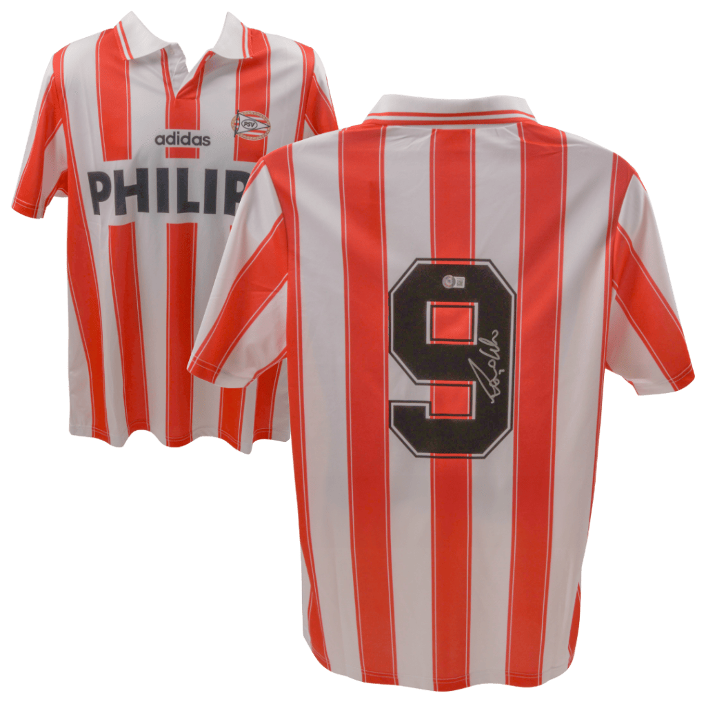 Ronaldo Nazario R9 Signed Adidas PSV Home Jersey #9 – Beckett COA