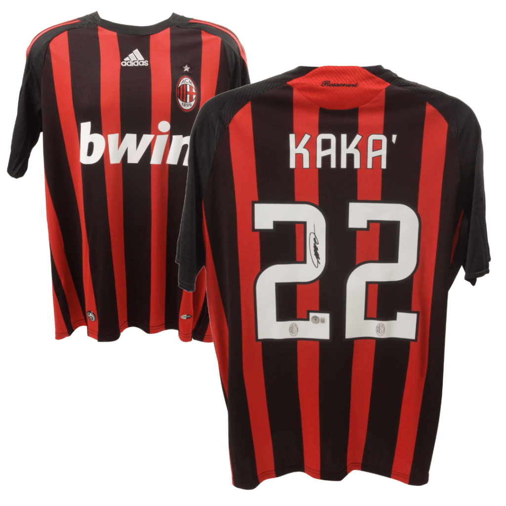 Kaka Signed Adidas AC Milan Home Jersey #22 – Beckett COA