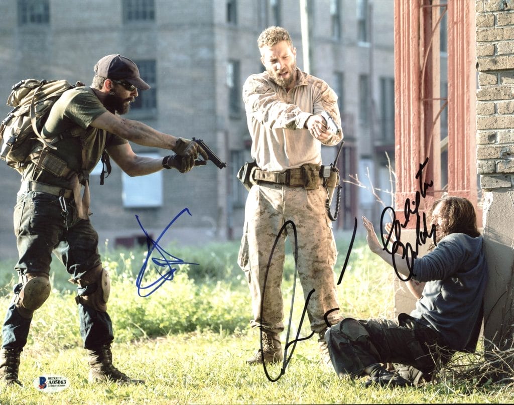 Man Down (3) LaBeouf, Courtney, & Collins Jr Signed 11X14 Photo BAS #A05063