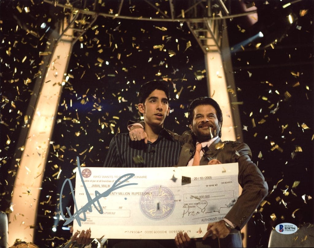 Dev Patel Slumdog Millionaire Authentic Signed 11X14 Photo BAS #B38794