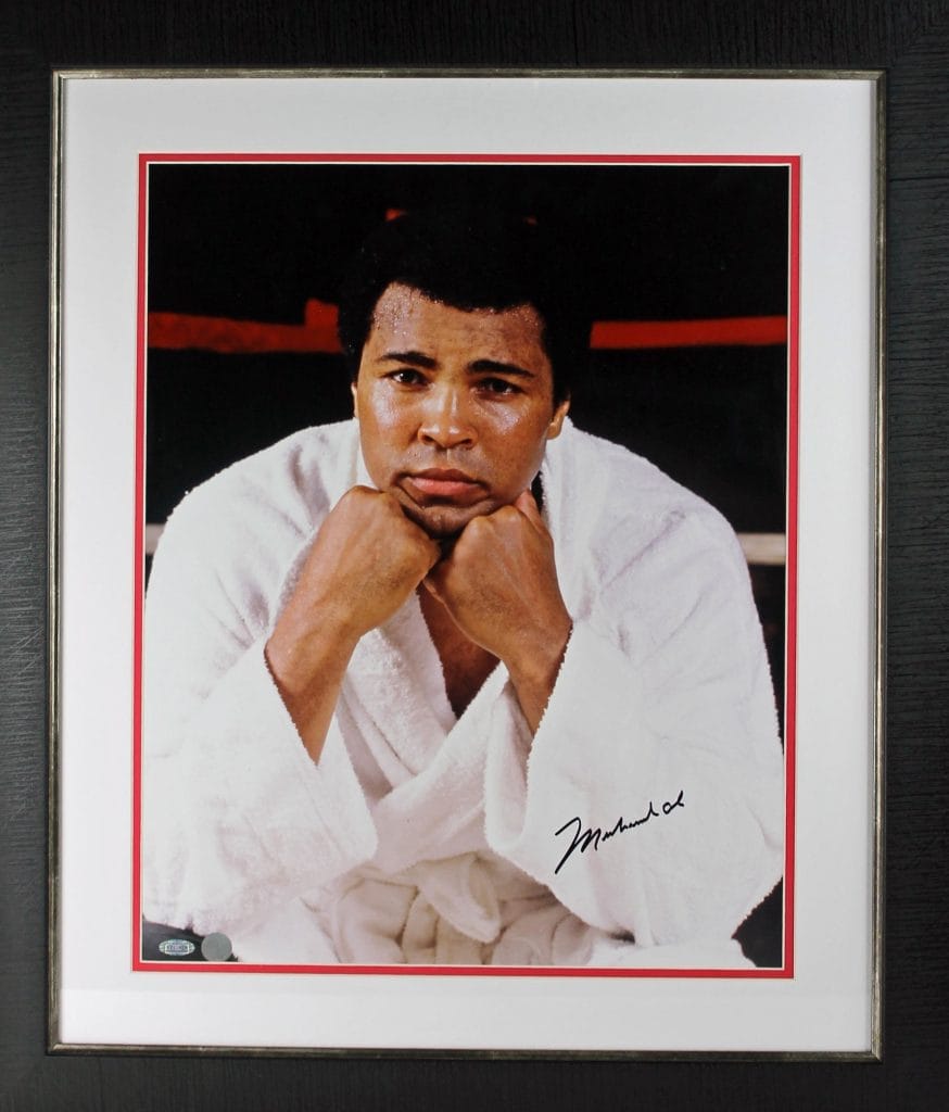 Muhammad Ali Authentic Signed & Framed 16×20 Photo w/ Steiner Hologram
