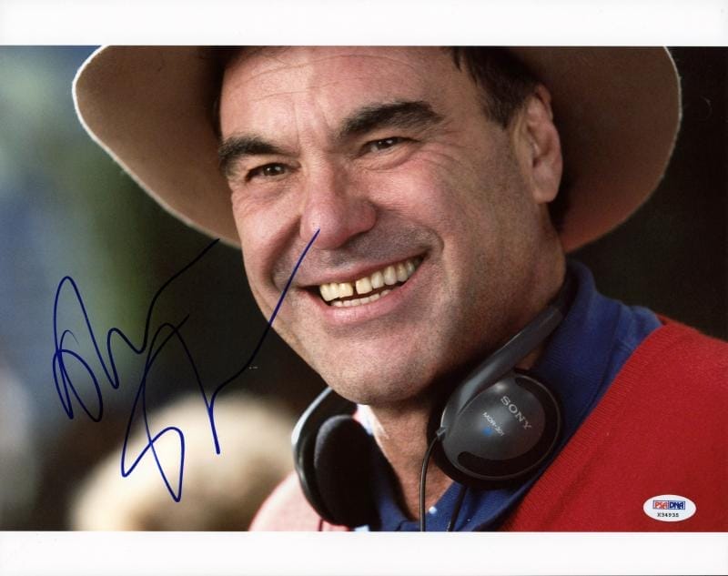 Oliver Stone Wall Street Signed Authentic 11X14 Photo PSA/DNA #X34935