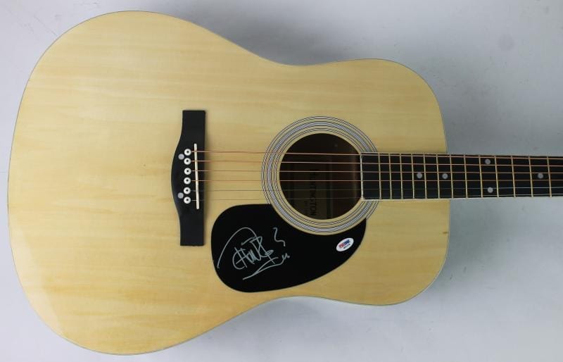 Tommy Chong Up In Smole Authentic Signed Acoustic Guitar PSA/DNA #Q51370